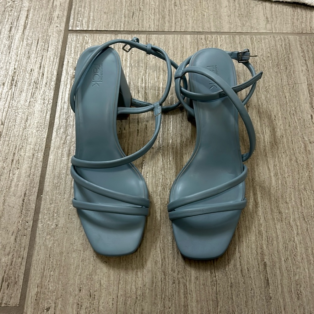 Baby blue heels